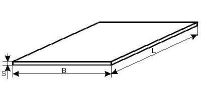 Схема стального листа